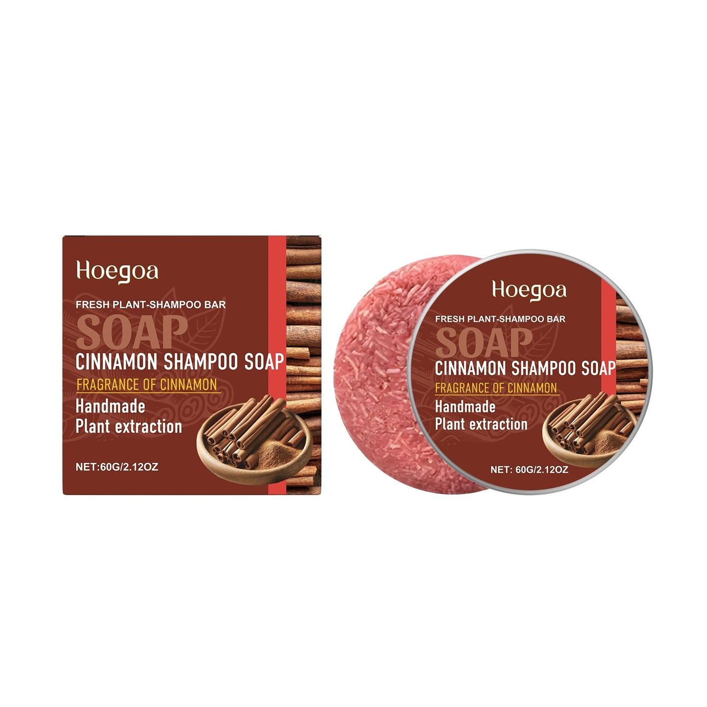 Cinnamon Shampoo Soap Bar - Eco-Friendly, Plastic-Free Hair Care