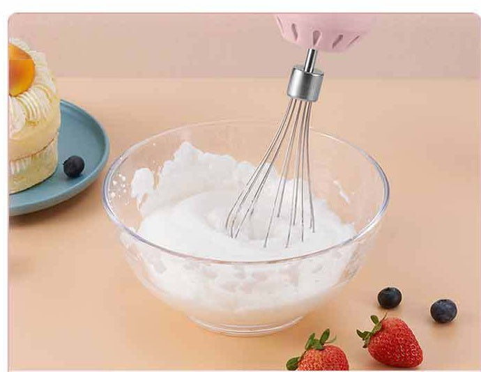 Portable Mini Wireless Electric Egg Beater & Milk Frother