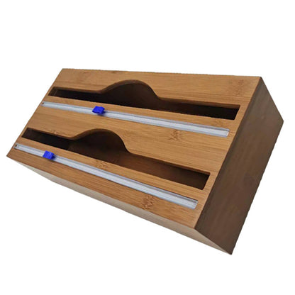 Eco-Friendly Bamboo Cling Film Cutter Box