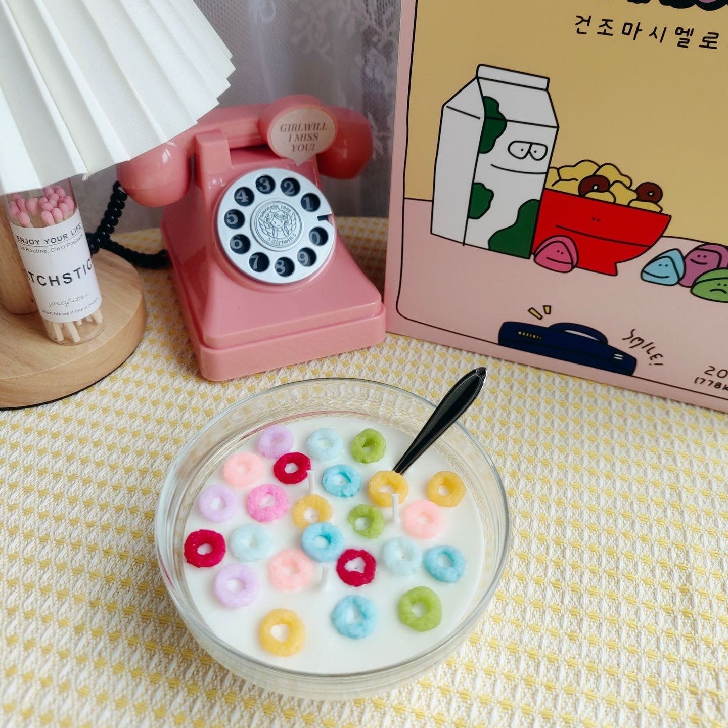 Cereal Bowl Aromatherapy Candle – Fun Food-Inspired Soy Wax Décor