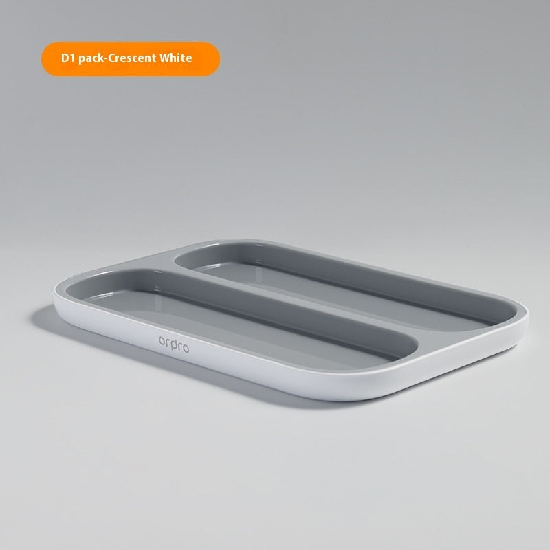 Self-Opening Seasoning Jar With Tray (White / Cream)