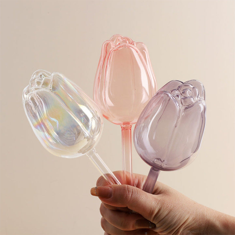 Tulip-Shaped Self-Watering Plant Bulb - Pink, Water-Saving, Eco-Friendly