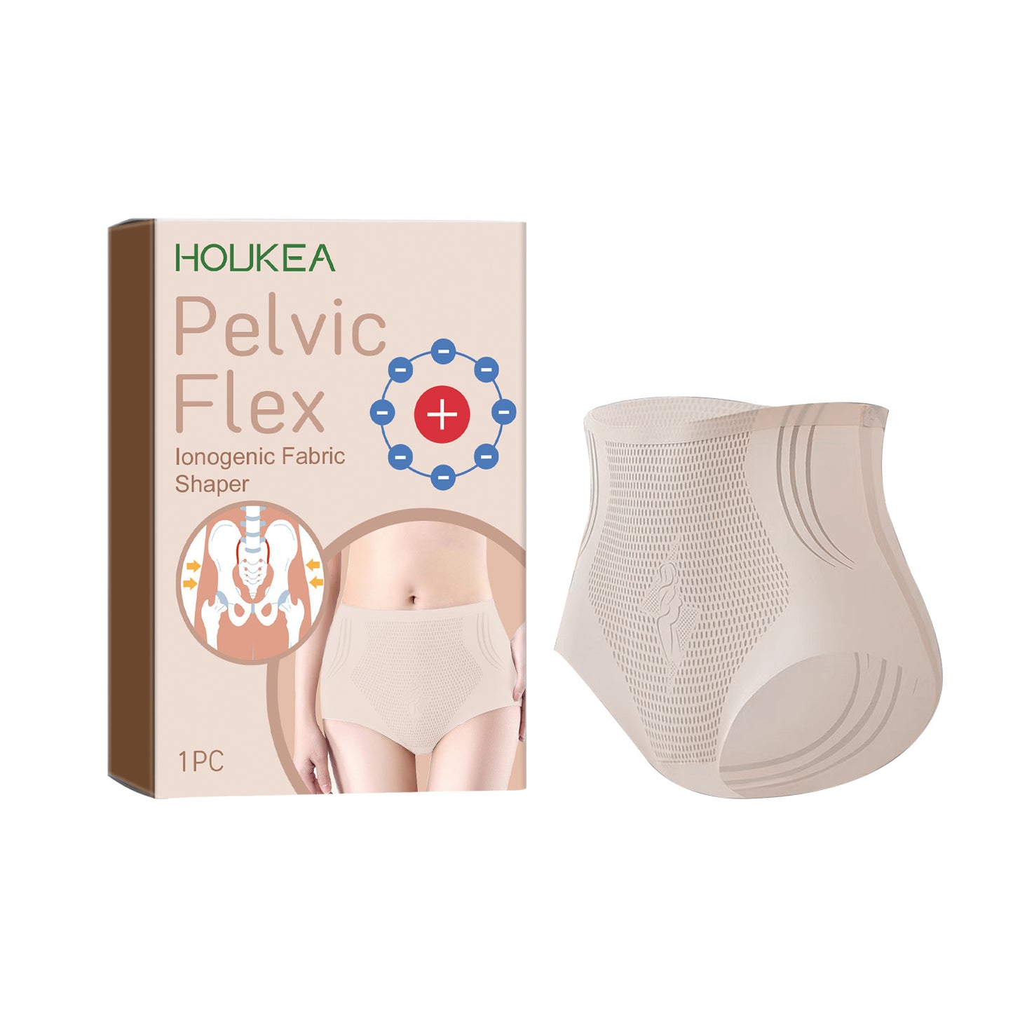 Ionic Fabric Shaping Garment with Tourmaline Technology for Effortless Shaping and Wellness