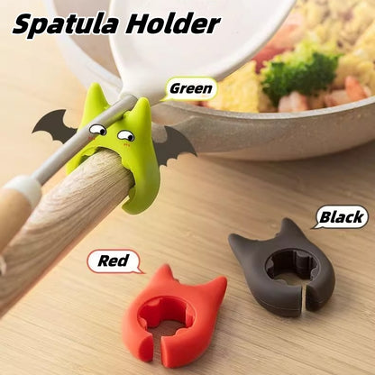 Eco-Friendly Silicone Spatula Holder for Mess-Free Cooking