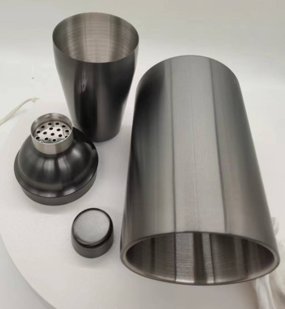 Sustainable Stainless Steel Cocktail Shaker Set in Metallic Silver