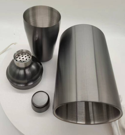 Sustainable Stainless Steel Cocktail Shaker Set in Metallic Silver