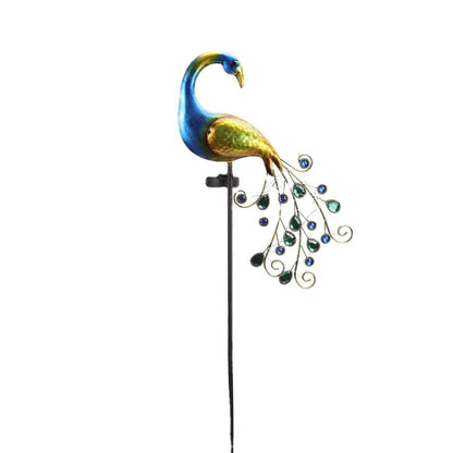 Solar-Powered Peacock Garden Light - Eco-Friendly Outdoor Décor