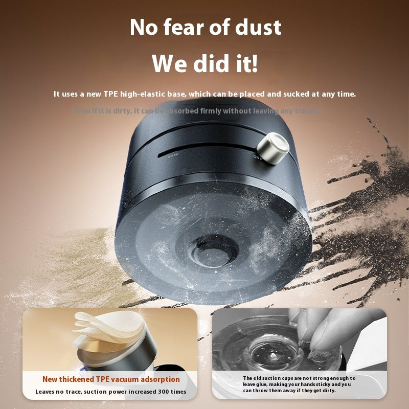 Foldable Magnetic Vacuum Car Phone Holder – Strong Suction Cup, Hands-Free Mount (Black)