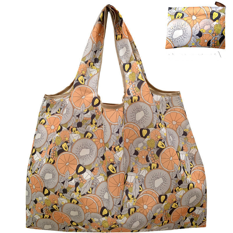 Eco-Friendly Reusable Shopping Bag - Durable Floral Tote for Groceries