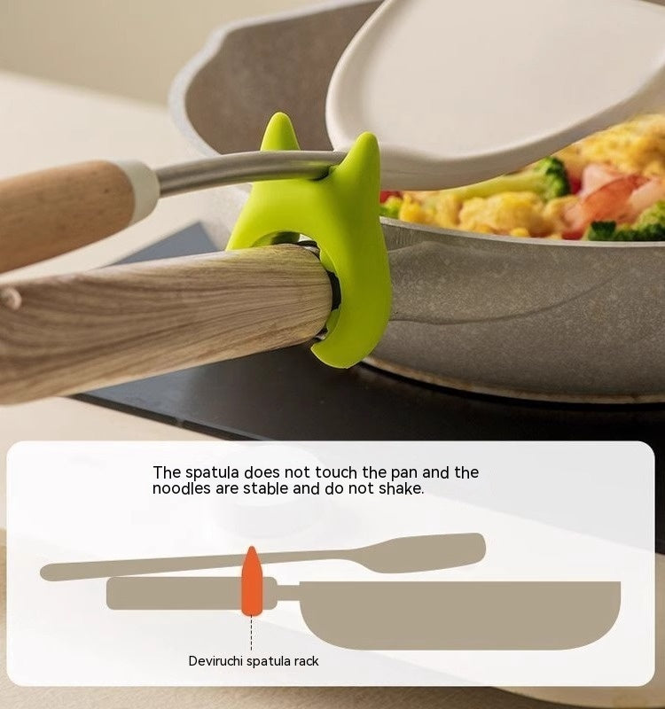 Eco-Friendly Silicone Spatula Holder for Mess-Free Cooking