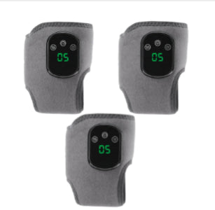 5-Speed Heating & 3-Speed Vibration Ankle Massager – Gray