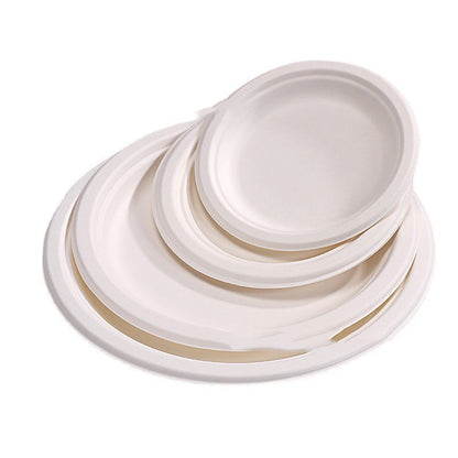 Eco-Friendly Biodegradable Round Dinner Plate - Sustainable Tableware