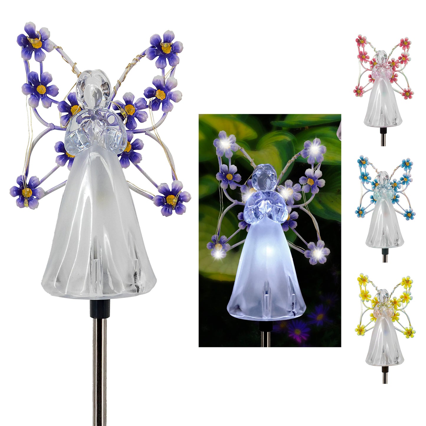 Solar Angel Garden Lights - Eco-Friendly Outdoor Décor