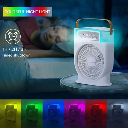 Portable Air Conditioner Cooling Fan with LED Lighting