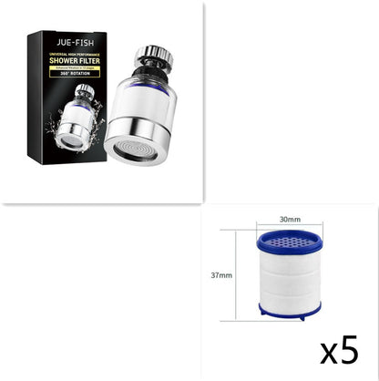 Rotating Head Faucet Filter for Healthier Skin & Hair