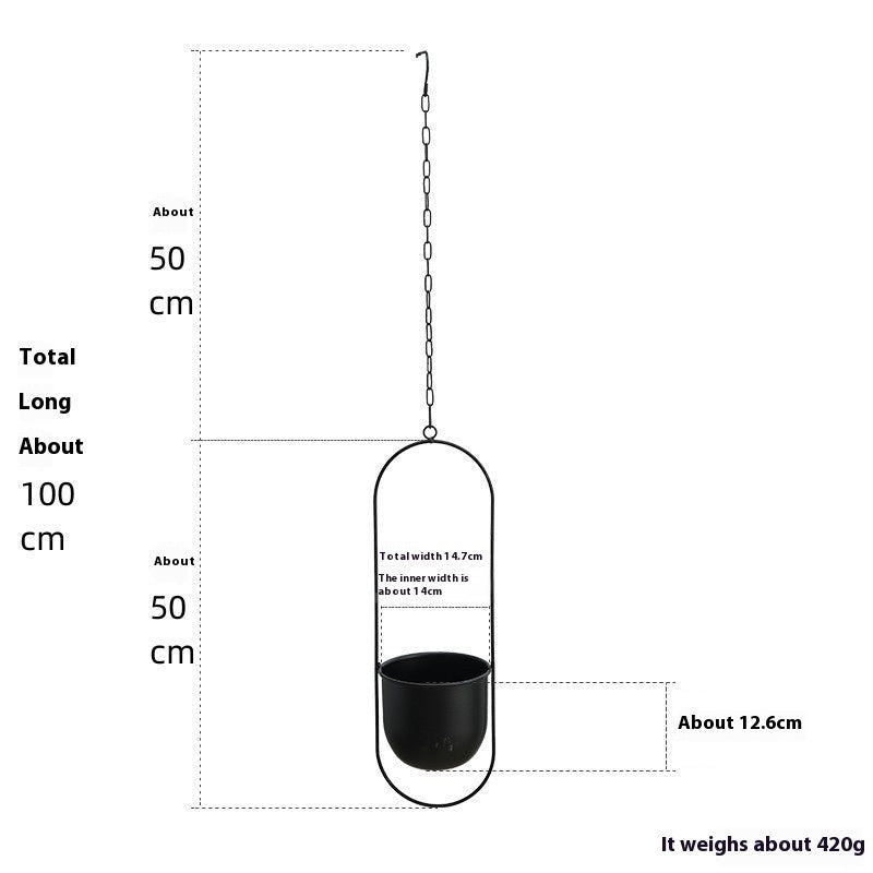 Nordic Home Succulent Iron Flower Pot