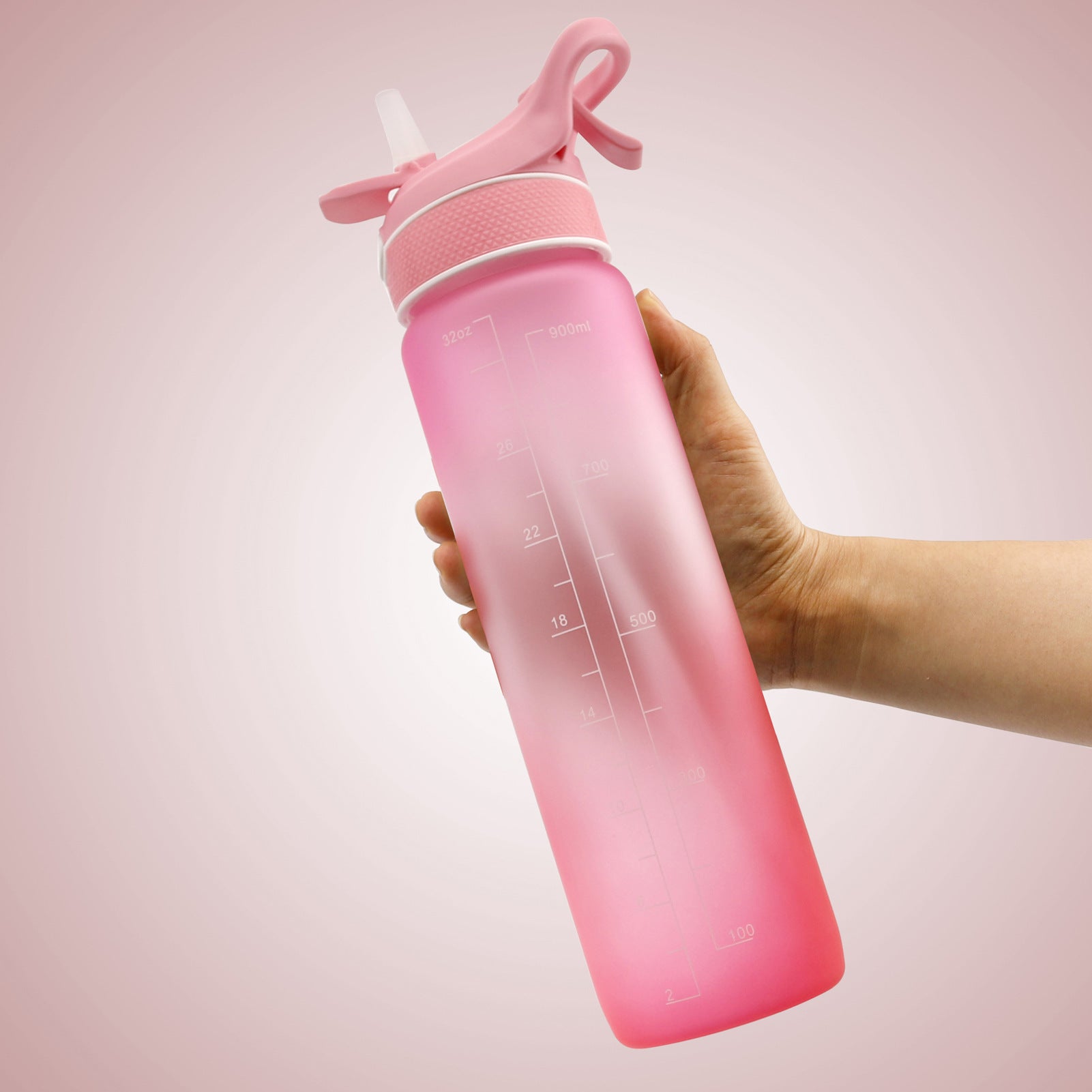 EcoBounce Hydration Bottle with Straw & Scrub Cover
