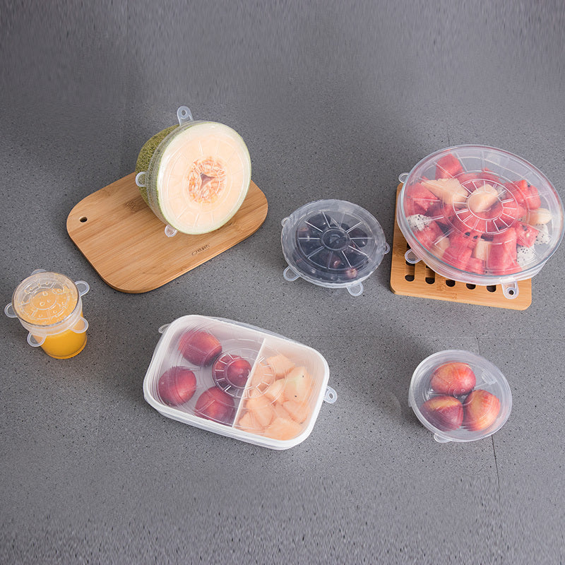 Eco-Friendly Silicone Stretch Lids - Reusable Food Storage Solution