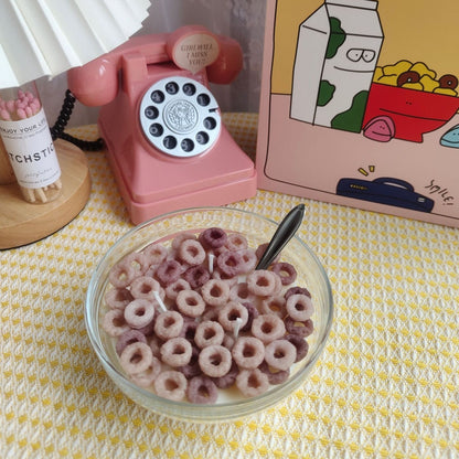Cereal Bowl Aromatherapy Candle – Fun Food-Inspired Soy Wax Décor