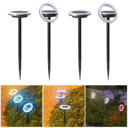 Solar-Powered Multicolored LED Garden Lights - Eco-Friendly Outdoor Lighting