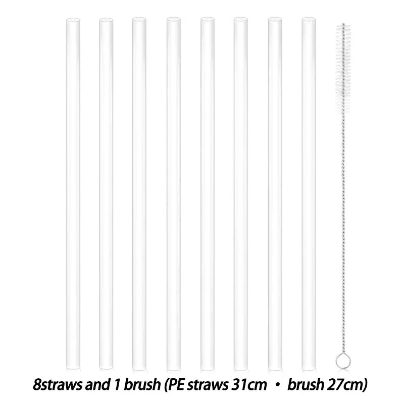 Eco-Friendly Reusable Silicone Straws for Sustainable Sipping