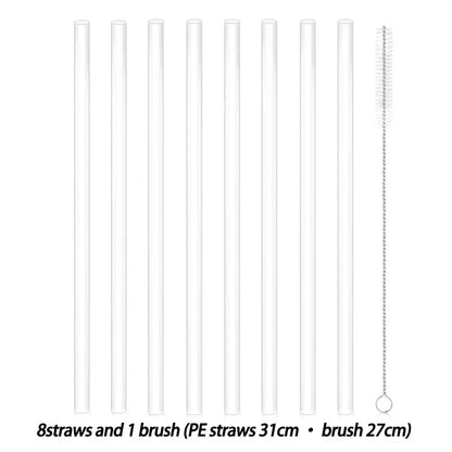Eco-Friendly Reusable Silicone Straws for Sustainable Sipping