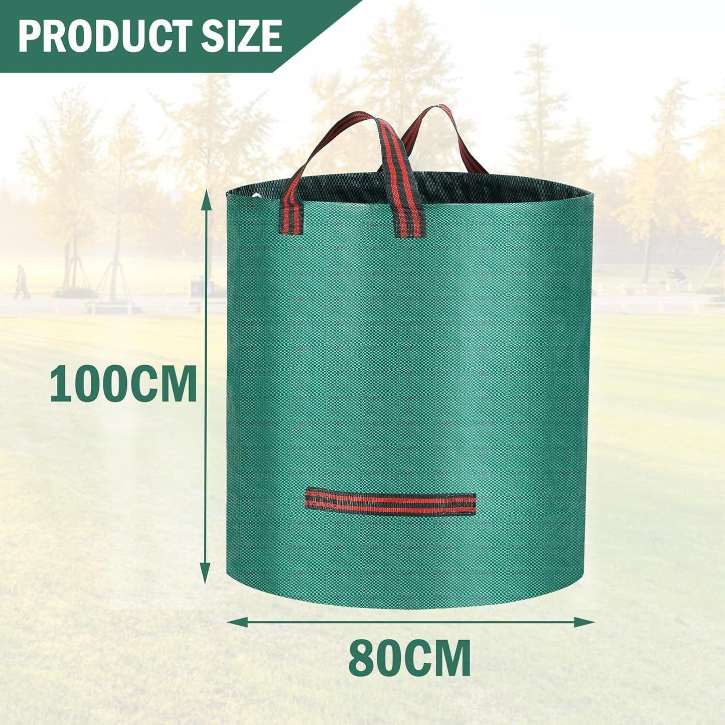 Eco-Friendly Heavy Duty Garden Waste Bags with Handles
