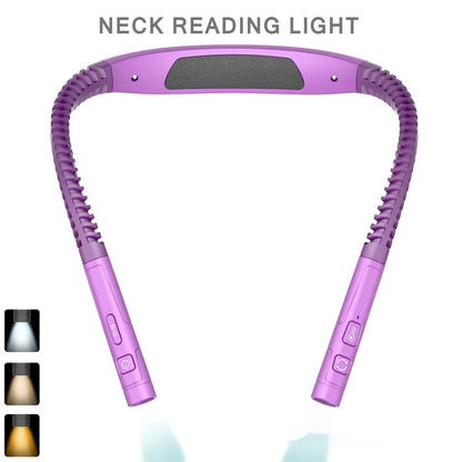 Hands-Free Rechargeable Neck Reading Light - Flexible LED Wearable