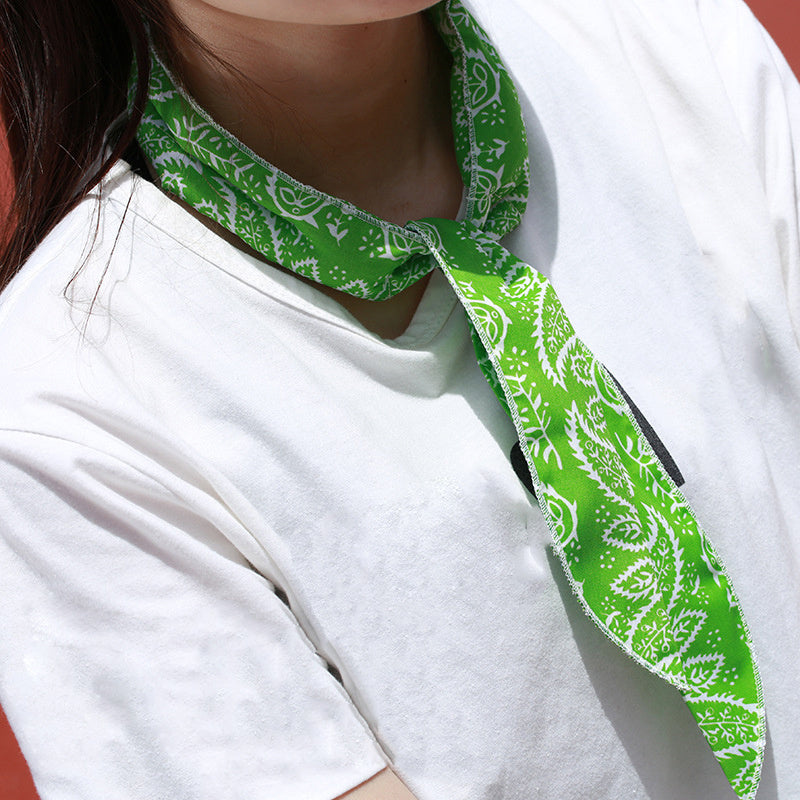 Eco-Friendly Absorbent Flower Cooling Ice Towel Scarf