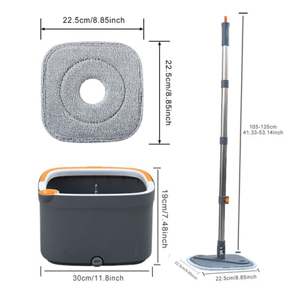 Reusable Gray Microfiber Mop Pads - Eco-Friendly Cleaning Solution