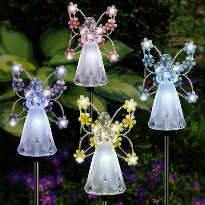 Solar Angel Garden Lights - Eco-Friendly Outdoor Décor