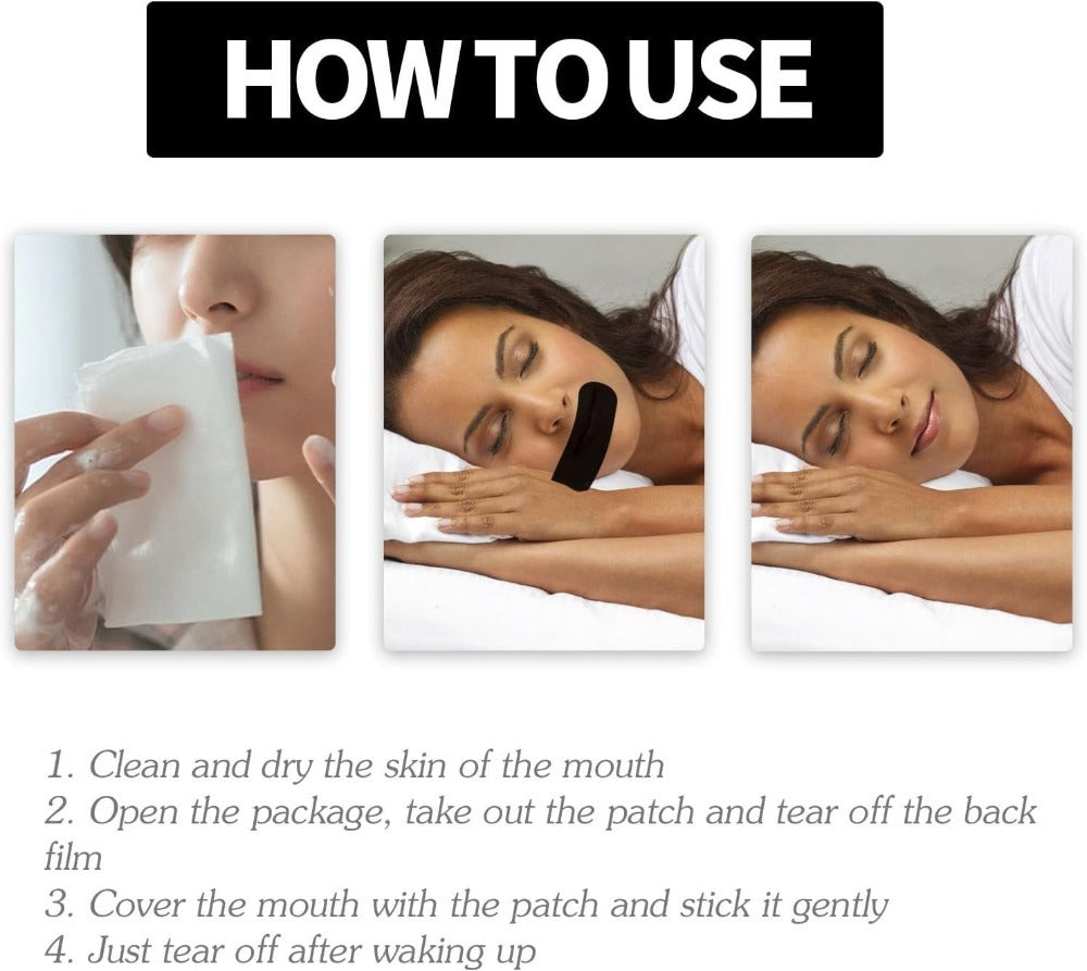 Sleep-Enhancing Mouth Tape for Snoring Reduction and Nasal Breathing