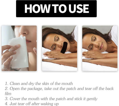 Sleep-Enhancing Mouth Tape for Snoring Reduction and Nasal Breathing