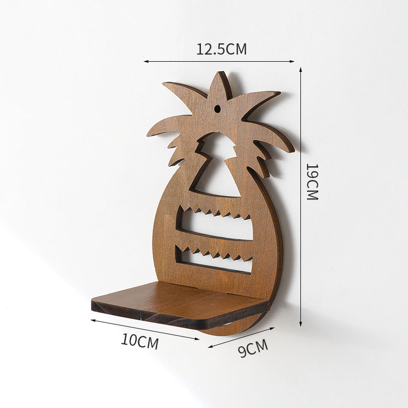 Eco-Friendly Wall-Mounted Plant Holders - Wood & Glass Decor