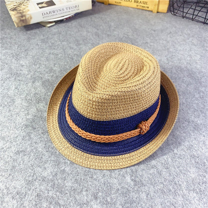 Eco-Friendly Kids Straw Fedora Hat with Black Band