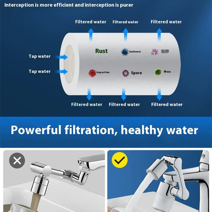 Copper Filter Robotic Arm Faucet Extender