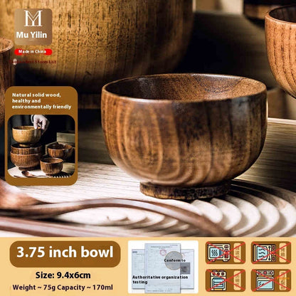 Eco-Friendly Wooden Bowls - Sustainable, Biodegradable, Durable