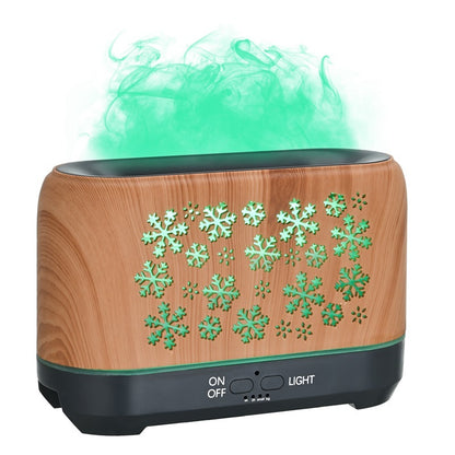 Colorful Snowflake Aromatherapy Humidifier with LED Lights