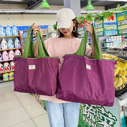 Eco-Friendly Turquoise Reusable Drawstring Tote Bag