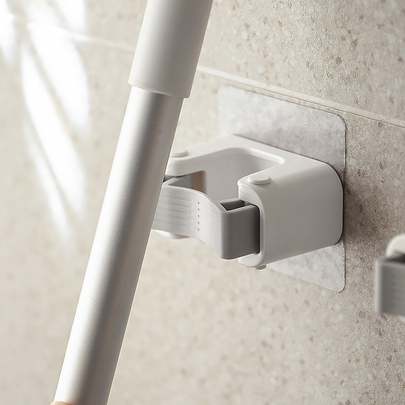 No Punching Toilet Mop Wall Mount With Fixed Buckle