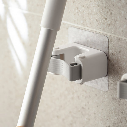 No Punching Toilet Mop Wall Mount With Fixed Buckle