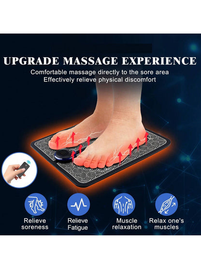 Rechargeable Electronic Foot Massager Pad for Relaxation and Wellness