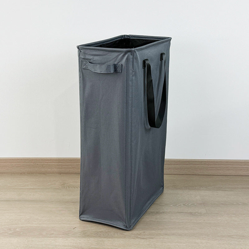 Eco-Friendly Beige Canvas Laundry Hamper for Small Spaces