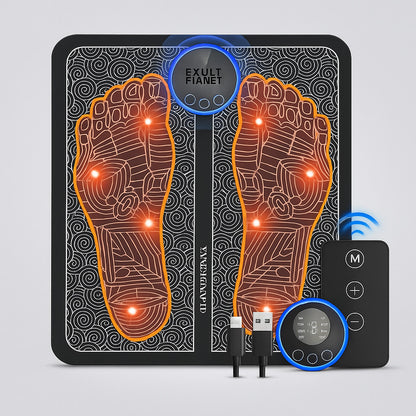 Rechargeable Electronic Foot Massager Pad for Relaxation and Wellness
