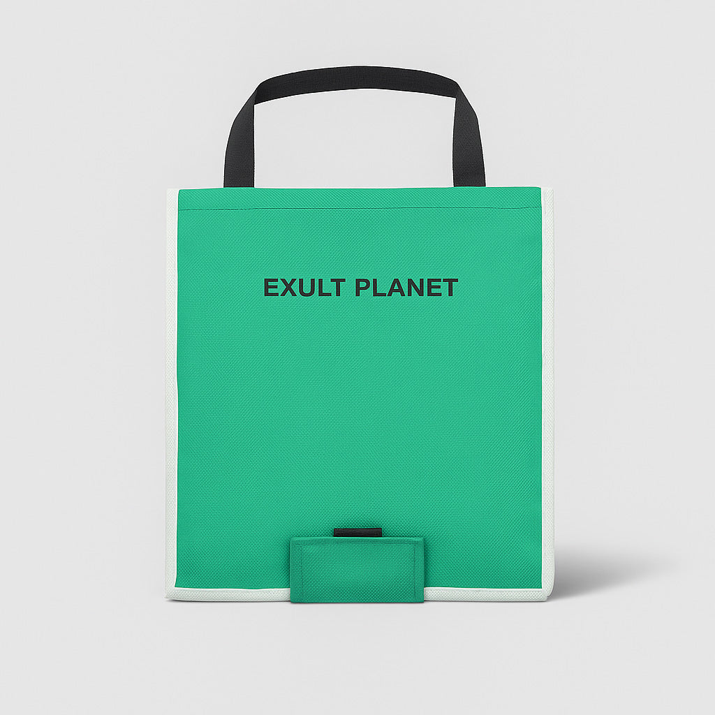 Eco-Friendly Reusable Green Shopping Bag for Groceries