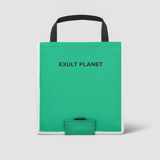 Eco-Friendly Reusable Green Shopping Bag for Groceries