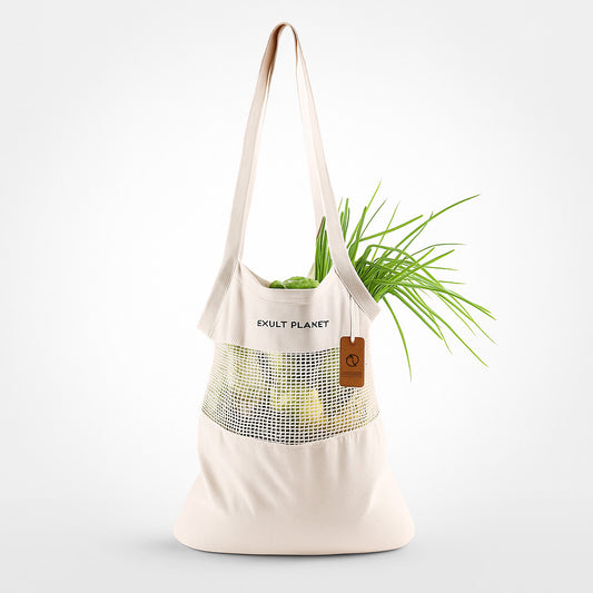Eco-Friendly Reusable Mesh Tote Bag for Groceries