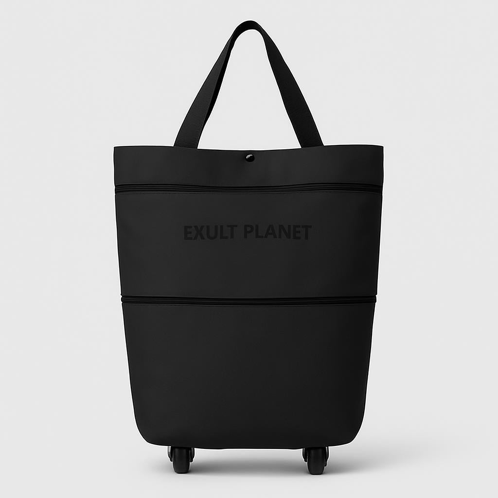Eco-Friendly 2-in-1 Foldable Shopping Cart with Organizer
