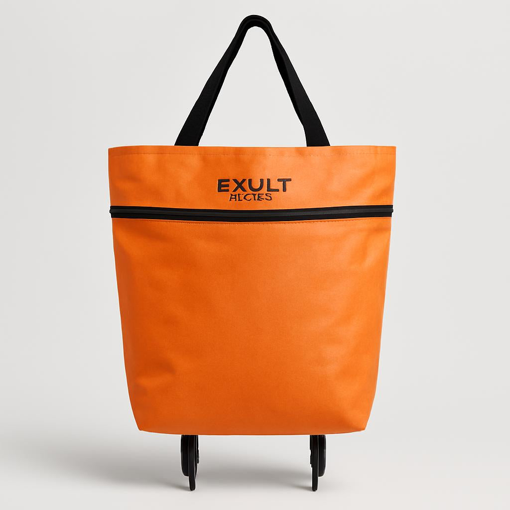 Eco-Friendly 2-in-1 Foldable Shopping Cart with Organizer