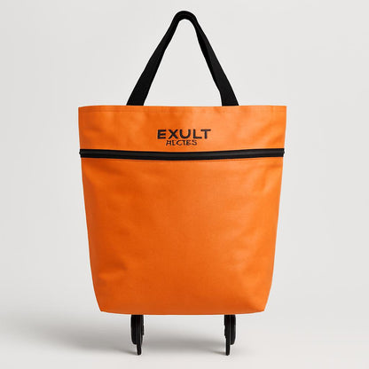 Eco-Friendly 2-in-1 Foldable Shopping Cart with Organizer